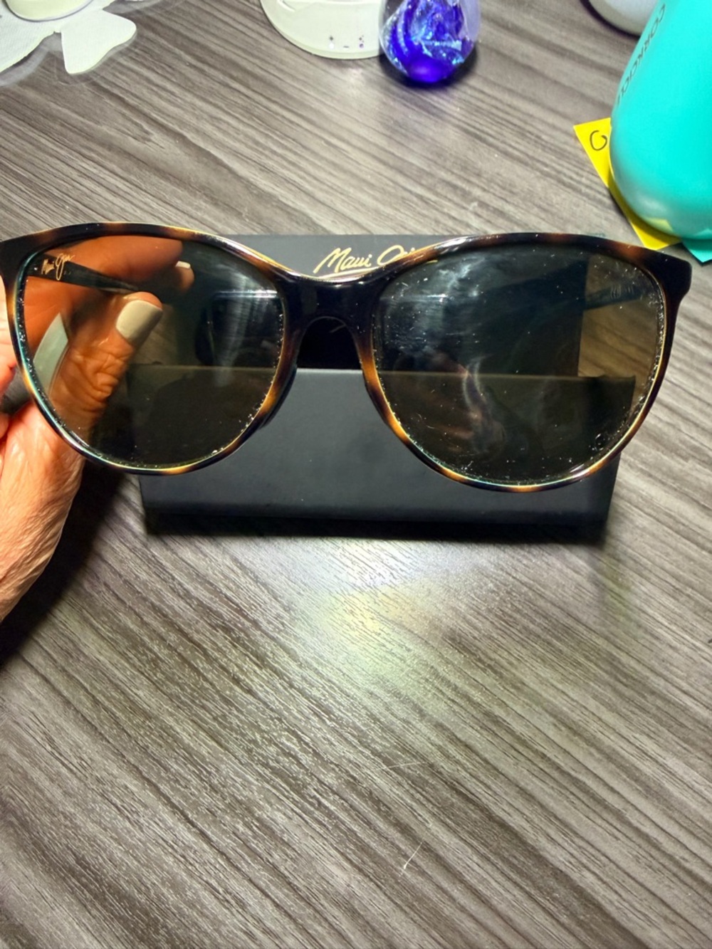 Maui Jim Tortoiseshell Cat-Eye Sunglasses with Brown Lenses